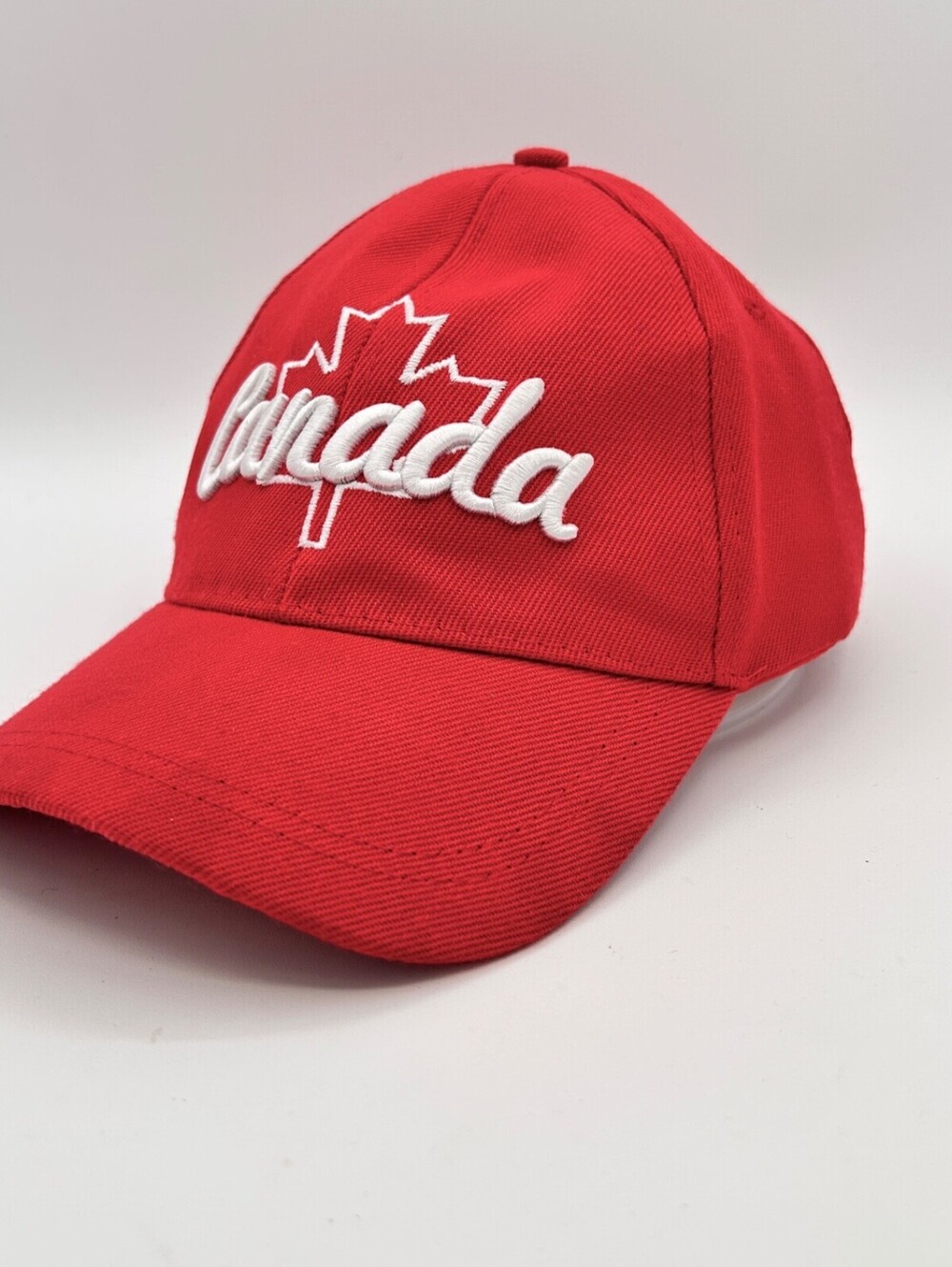 EUC Red Canada Maple Leaf Embroidered Adjustable Cap